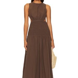 LOTTIE DRESS - CHOCOLATE Maxi Dress